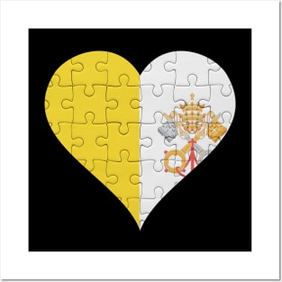 Vatican Jigsaw Puzzle Heart Design - Gift for Vatican With Vatican City Roots Posters and Art